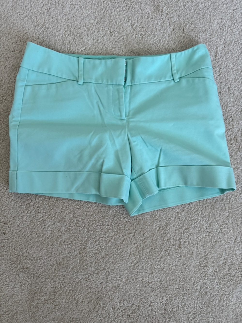 The Limited Mint High-Waist Cuffed Shorts Size 8 Women’s